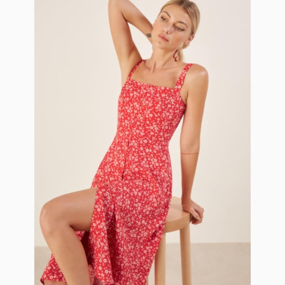 Reformation Petites Persimmons Dress